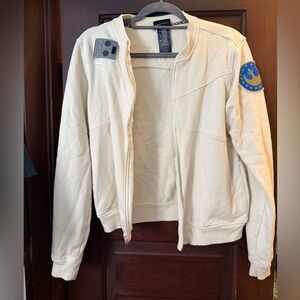 Disney Cream and Gray Rebel Zip Jacket